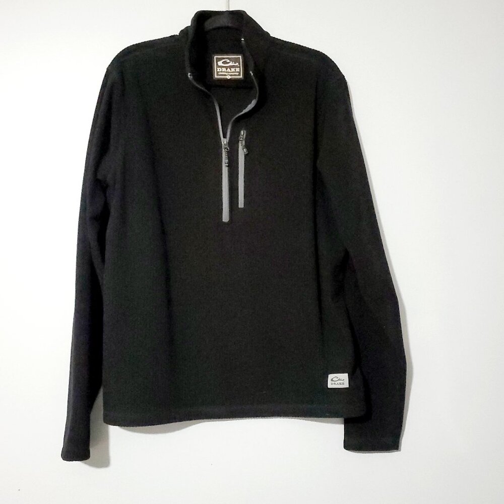 Drake Waterfowl Quarter-Zip Pullover Size Large Mens